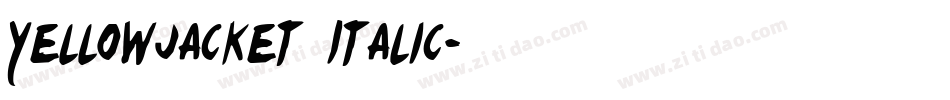 Yellowjacket Italic字体转换